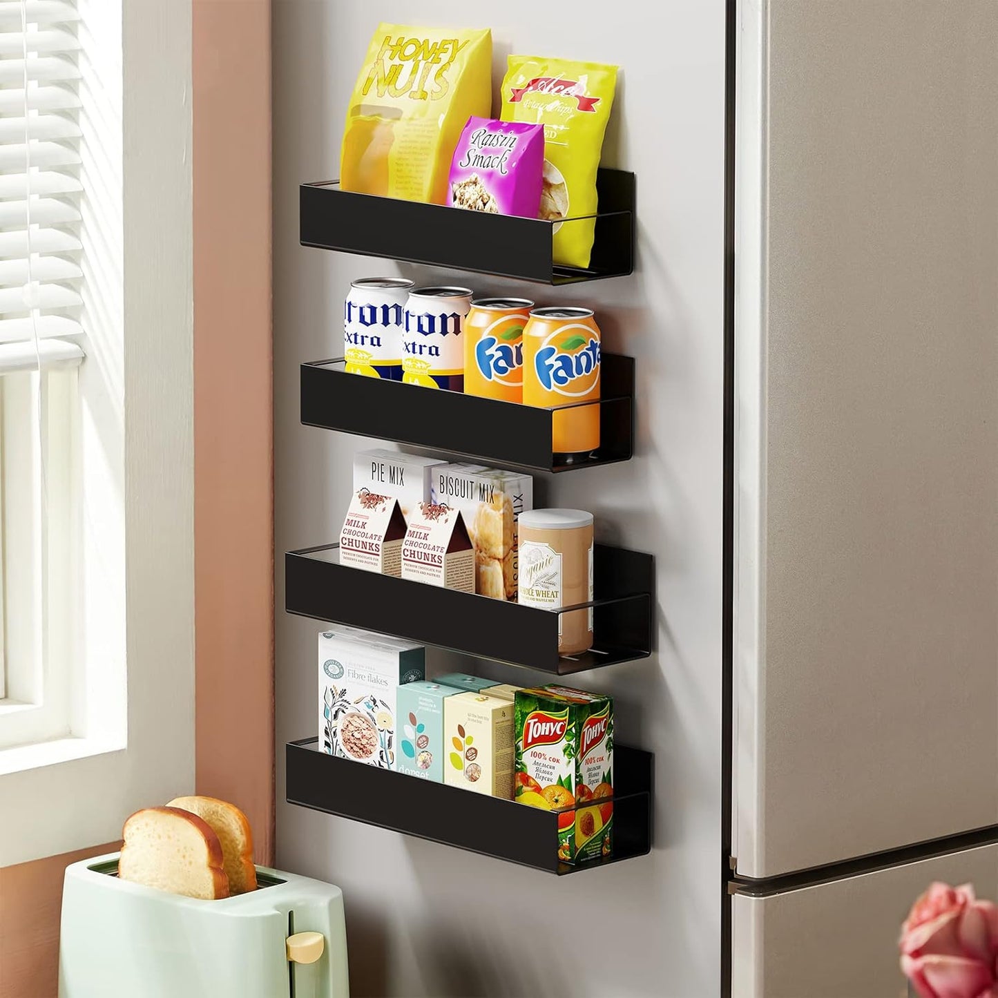 🔥Punch-free Magnetic Storage Rack Organize