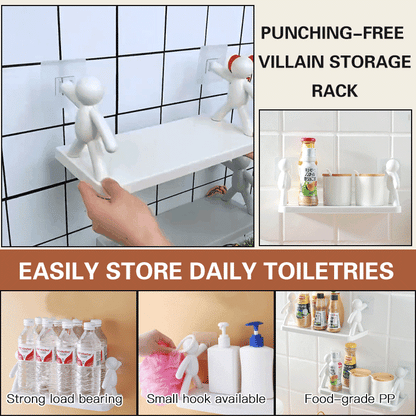 🥰The kitchen toilet receive shelf